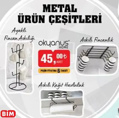 OKYANUS HOME METAL ÜRÜN ÇEŞİTLERİ